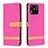 Leather Case Stands Flip Cover Holder B16F for Xiaomi Redmi 10 Power Hot Pink