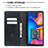 Leather Case Stands Flip Cover Holder B17F for Samsung Galaxy A20