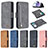 Leather Case Stands Flip Cover Holder B18F for Samsung Galaxy S20