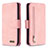 Leather Case Stands Flip Cover Holder B18F for Samsung Galaxy S20 Plus 5G Rose Gold