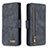 Leather Case Stands Flip Cover Holder B18F for Samsung Galaxy S20 Ultra 5G Black