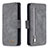 Leather Case Stands Flip Cover Holder B18F for Samsung Galaxy S20 Ultra 5G Gray