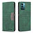 Leather Case Stands Flip Cover Holder B26F for Nokia G11 Green