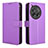 Leather Case Stands Flip Cover Holder BY1 for OnePlus Ace 3 5G Purple