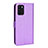 Leather Case Stands Flip Cover Holder BY1 for Oppo Reno6 Z 5G Purple