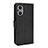 Leather Case Stands Flip Cover Holder BY1 for Oppo Reno7 Z 5G Black