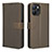 Leather Case Stands Flip Cover Holder BY1 for Realme 9i 5G