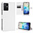 Leather Case Stands Flip Cover Holder BY1 for Vivo T1 5G India White