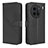 Leather Case Stands Flip Cover Holder BY1 for Vivo X90 Pro+ Plus 5G Black