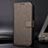 Leather Case Stands Flip Cover Holder BY1 for Xiaomi Mi Mix 4 5G Brown