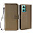 Leather Case Stands Flip Cover Holder BY1 for Xiaomi Redmi 10 Prime Plus 5G Brown