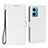 Leather Case Stands Flip Cover Holder BY1 for Xiaomi Redmi 10 Prime Plus 5G White