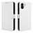 Leather Case Stands Flip Cover Holder BY1 for Xiaomi Redmi A1 White