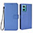 Leather Case Stands Flip Cover Holder BY1 for Xiaomi Redmi Note 11E 5G Blue