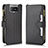 Leather Case Stands Flip Cover Holder BY2 for Asus Zenfone 7 ZS670KS Black