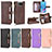 Leather Case Stands Flip Cover Holder BY2 for Asus ZenFone 8 Flip ZS672KS