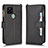 Leather Case Stands Flip Cover Holder BY2 for Google Pixel 5 Black
