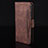 Leather Case Stands Flip Cover Holder BY2 for Huawei Mate 40 Brown