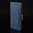 Leather Case Stands Flip Cover Holder BY2 for Huawei Mate 40 Pro Blue