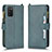 Leather Case Stands Flip Cover Holder BY2 for Samsung Galaxy A03s Green
