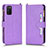 Leather Case Stands Flip Cover Holder BY2 for Samsung Galaxy A03s Purple