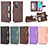 Leather Case Stands Flip Cover Holder BY2 for Samsung Galaxy A52 5G