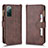 Leather Case Stands Flip Cover Holder BY2 for Samsung Galaxy S20 FE 5G Brown