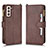 Leather Case Stands Flip Cover Holder BY2 for Samsung Galaxy S23 5G
