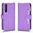Leather Case Stands Flip Cover Holder BY2 for Sony Xperia 1 II Purple