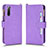 Leather Case Stands Flip Cover Holder BY2 for Sony Xperia 10 II Purple