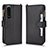 Leather Case Stands Flip Cover Holder BY2 for Sony Xperia 5 III Black