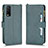 Leather Case Stands Flip Cover Holder BY2 for Vivo Y11s Green