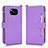 Leather Case Stands Flip Cover Holder BY2 for Xiaomi Poco X3 NFC Purple