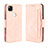 Leather Case Stands Flip Cover Holder BY3 for Google Pixel 4a Pink