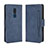 Leather Case Stands Flip Cover Holder BY3 for Nokia C3 Blue