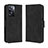 Leather Case Stands Flip Cover Holder BY3 for OnePlus Nord N20 SE Black