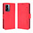 Leather Case Stands Flip Cover Holder BY3 for Oppo A56S 5G Red