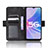 Leather Case Stands Flip Cover Holder BY3 for Oppo A58 5G