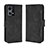 Leather Case Stands Flip Cover Holder BY3 for Oppo Reno7 4G Black