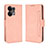 Leather Case Stands Flip Cover Holder BY3 for Oppo Reno8 5G Pink