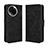 Leather Case Stands Flip Cover Holder BY3 for Realme 11X 5G Black