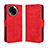 Leather Case Stands Flip Cover Holder BY3 for Realme 11X 5G Red