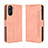 Leather Case Stands Flip Cover Holder BY3 for Realme V30t 5G Pink