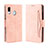 Leather Case Stands Flip Cover Holder BY3 for Samsung Galaxy A20e Pink