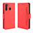 Leather Case Stands Flip Cover Holder BY3 for Samsung Galaxy A21 Red