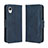 Leather Case Stands Flip Cover Holder BY3 for Samsung Galaxy A23s Blue