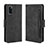 Leather Case Stands Flip Cover Holder BY3 for Samsung Galaxy A41 Black