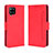 Leather Case Stands Flip Cover Holder BY3 for Samsung Galaxy A42 5G Red