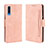 Leather Case Stands Flip Cover Holder BY3 for Samsung Galaxy A50 Pink