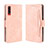 Leather Case Stands Flip Cover Holder BY3 for Samsung Galaxy A70 Pink